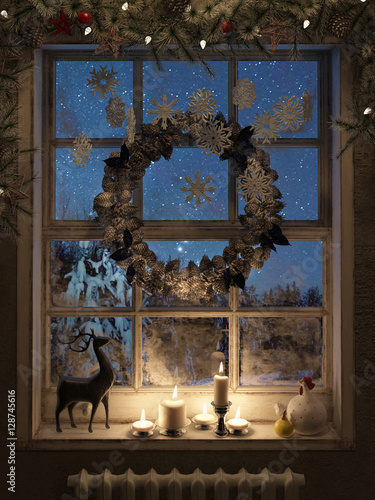   3d rendering  Christmas background