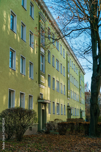 Wallpaper Mural beautiful apartment building in autumn Torontodigital.ca