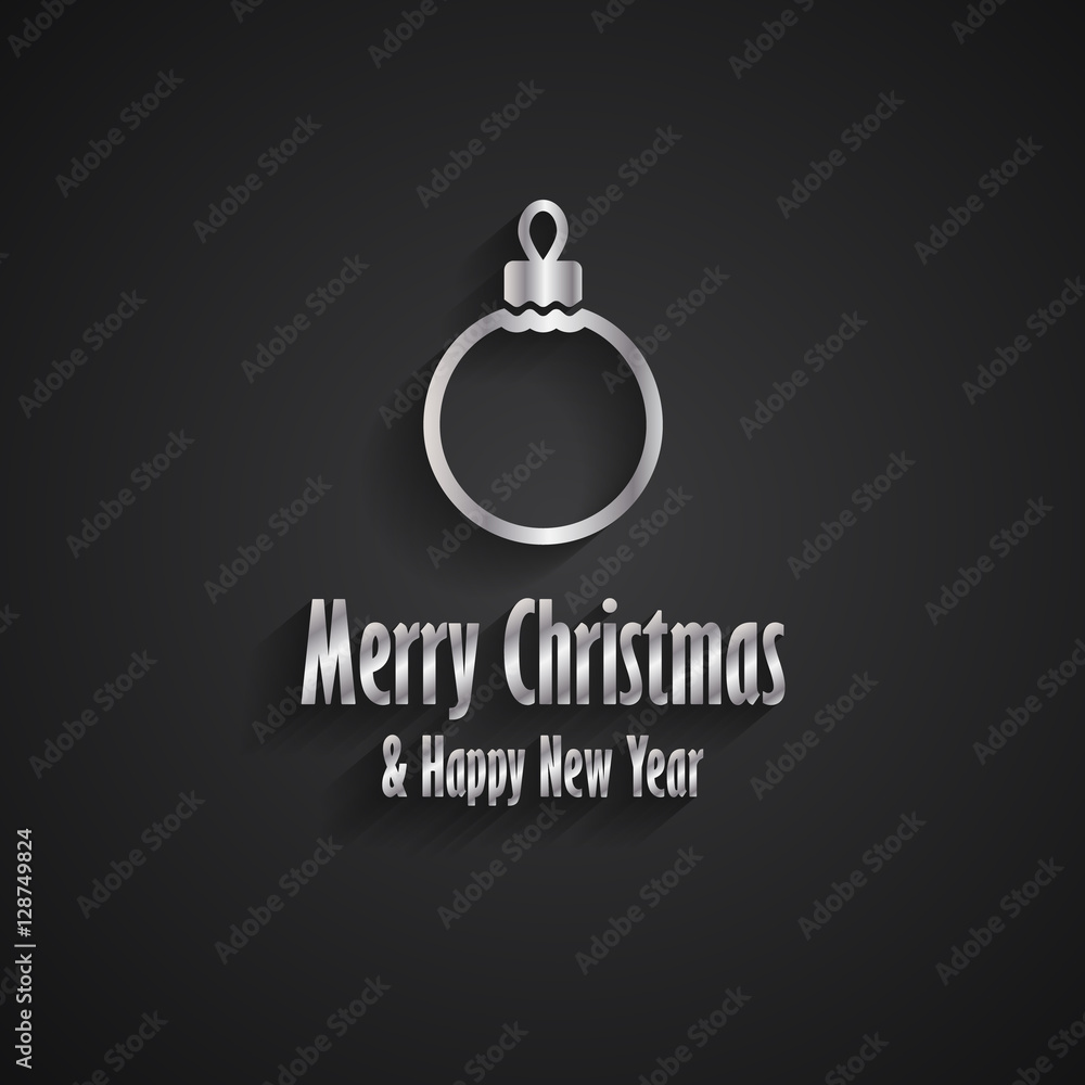 Merry Christmas and Happy New Year greeting card Merry Christmas and Happy New Year greeting card