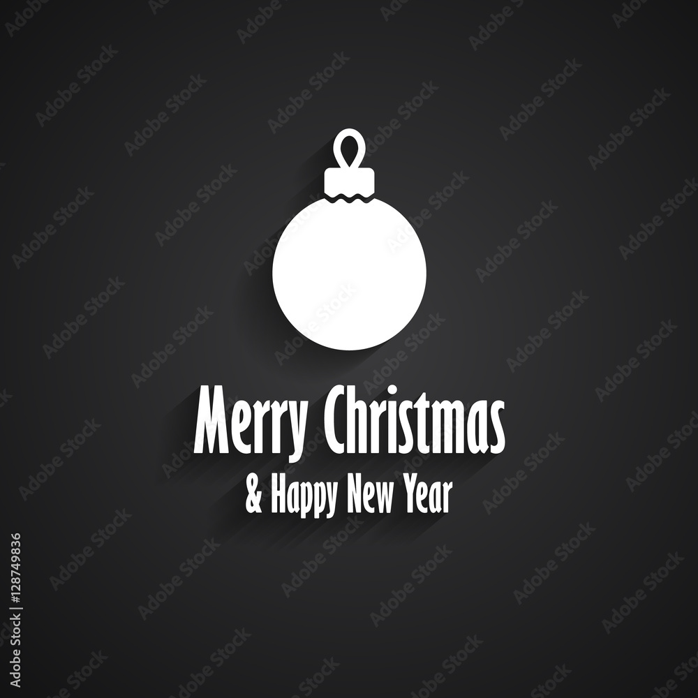 Merry Christmas and Happy New Year greeting card Merry Christmas and Happy New Year greeting card