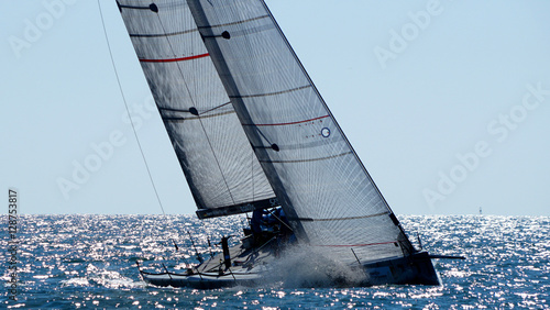 race sailing boat racing yacht 62 foot