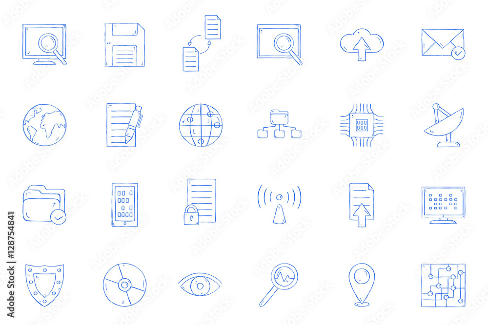 IT-technology icons IT-technology icons