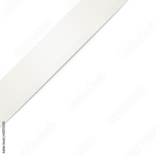 White Corner Tab