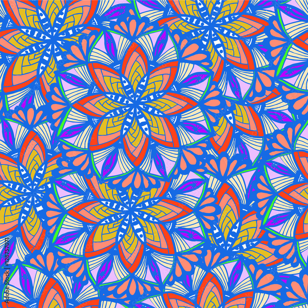 Abstract plant background of drawn shapes and leaves Abstract plant background of drawn shapes and leaves
