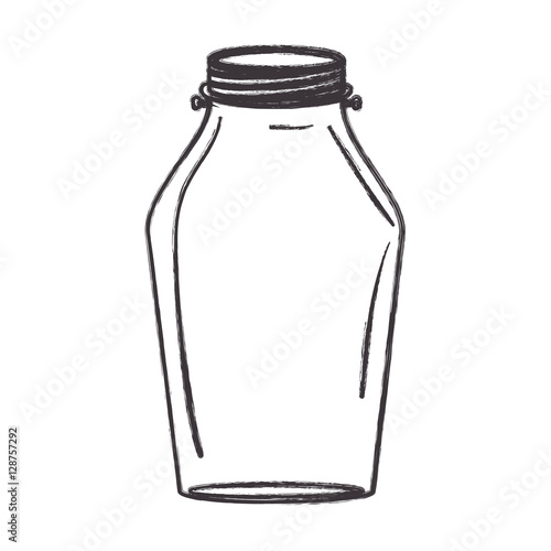 Mason jar icon. Retro vintage decoration and canning theme. Isolated design. Vector illustration