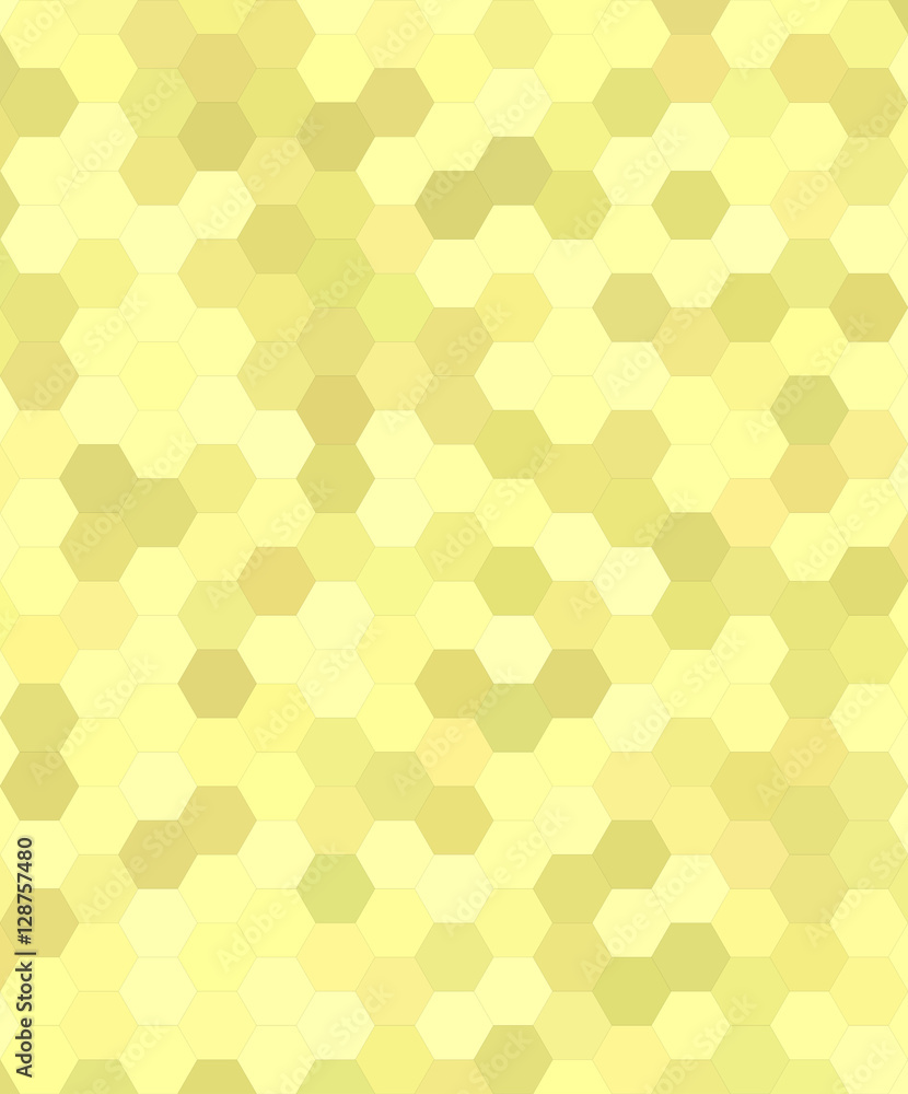 Yellow abstract hexagonal honey comb background Yellow abstract hexagonal honey comb background