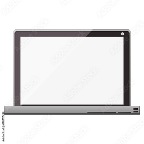 Laptop icon. Device gadget technology and electronic theme. Isolated design. Vector illustration