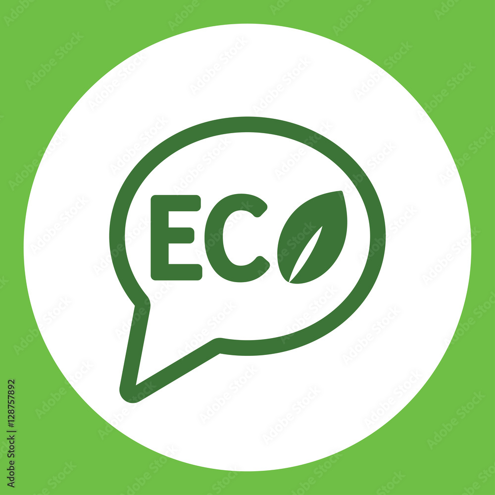 ecology sign eco character emblem label word bubble dialog simpl ecology sign eco character emblem label word bubble dialog simpl