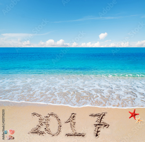 happy 2017 in the sand