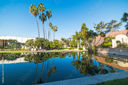 Pond in Balboa park in San Diego