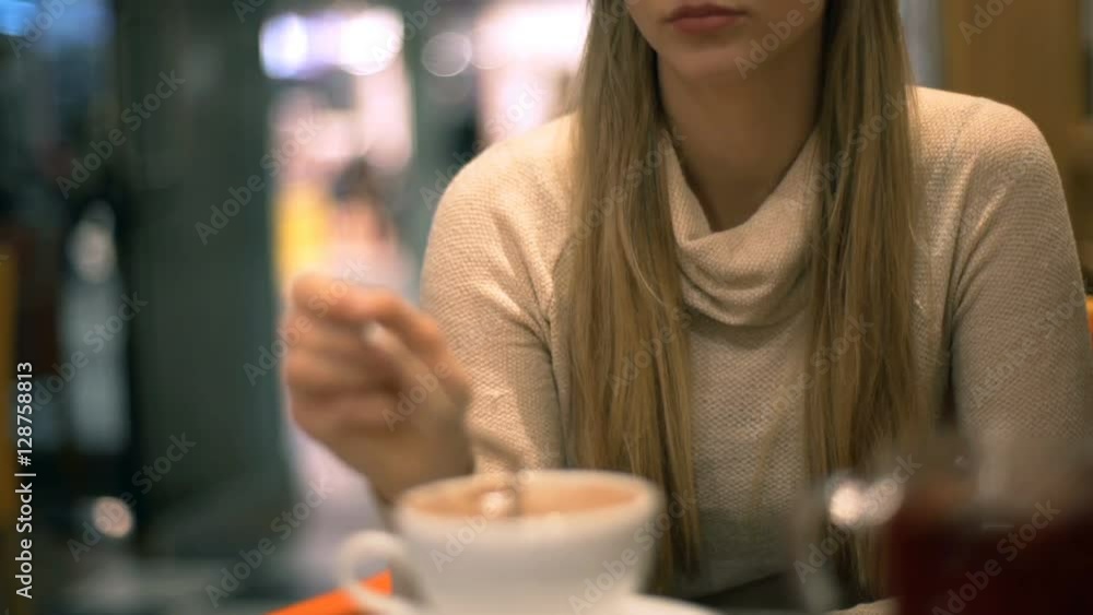 Pensive girl sitting in a cafe and mixing coffee, steadycam shot
Pensive girl sitting in a cafe and mixing coffee, steadycam shot
Pensive girl sitting in a cafe and mixing coffee, steadycam shot
Pensive girl sitting in a cafe and mixing coffee, steadycam shot