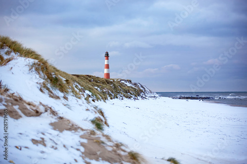 Quadro su tela Winter an der Nordsee