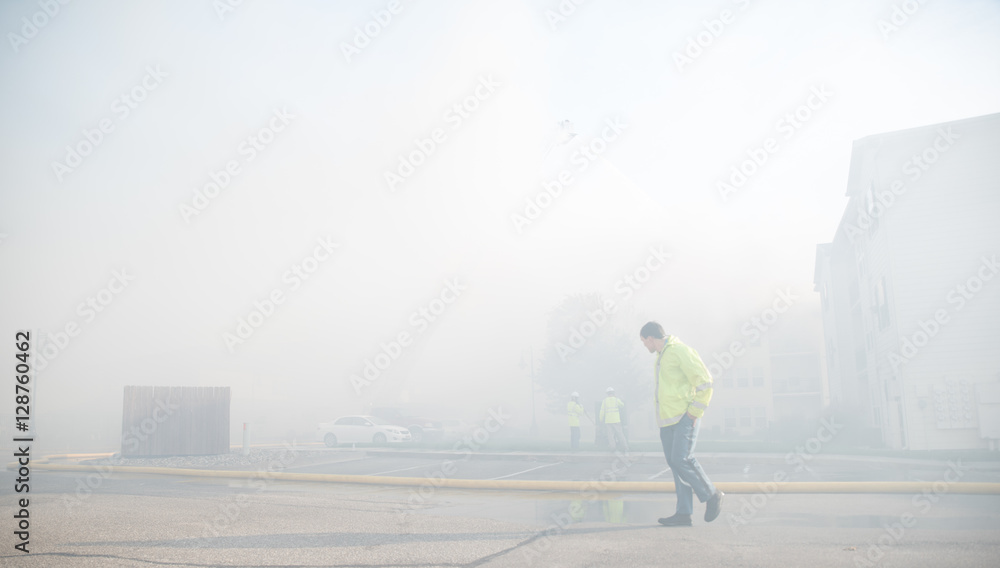 A fire started in Founder Hill Apartment Complex mid-afternoon on Oct. 17th, 2016. The fire was brought under control by the Riley County Fire Department near 7:30 the same evening. (Austin Fuller) A fire started in Founder Hill Apartment Complex mid-afternoon on Oct. 17th, 2016. The fire was brought under control by the Riley County Fire Department near 7:30 the same evening. (Austin Fuller)