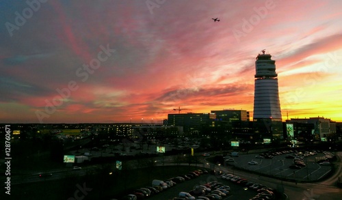 Photography Sunrise at Vienna Airport