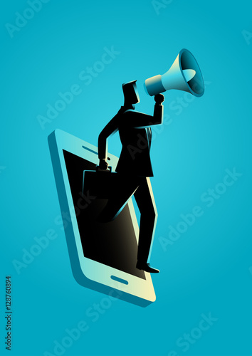 Business concept illustration for digital marketing