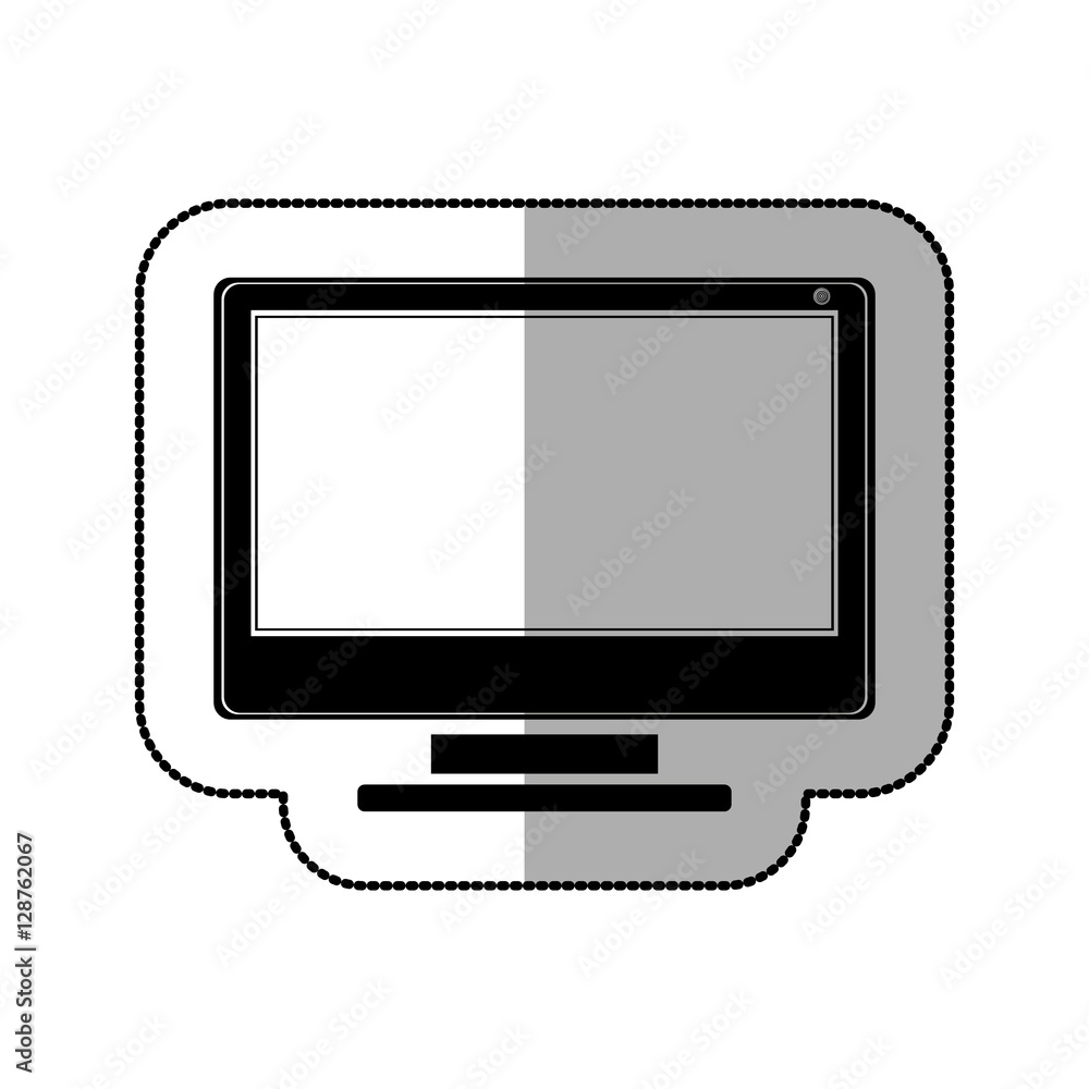 Computer icon. Device gadget technology and electronic theme. Isolated design. Vector illustration