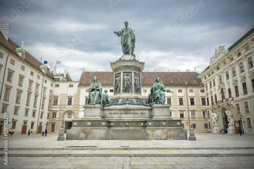 Monument Of Emperor Franz at the Hofburg Palace in Vienna, Austria