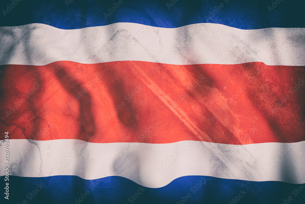 Fototapeta premium Republic of Costa Rica flag waving