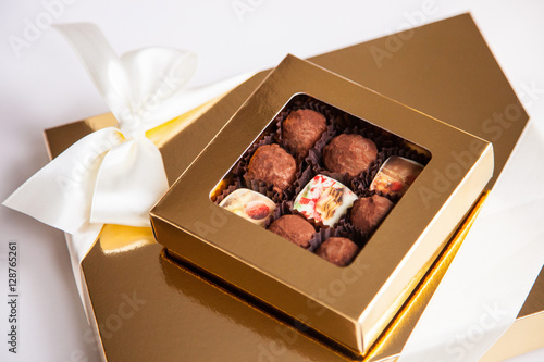 Beautiful sweets in the gift box
