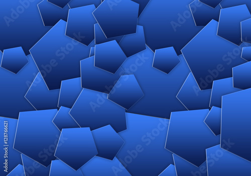 Fototapeta Naklejka Na Ścianę i Meble -  Abstract Blue Hexagon Background