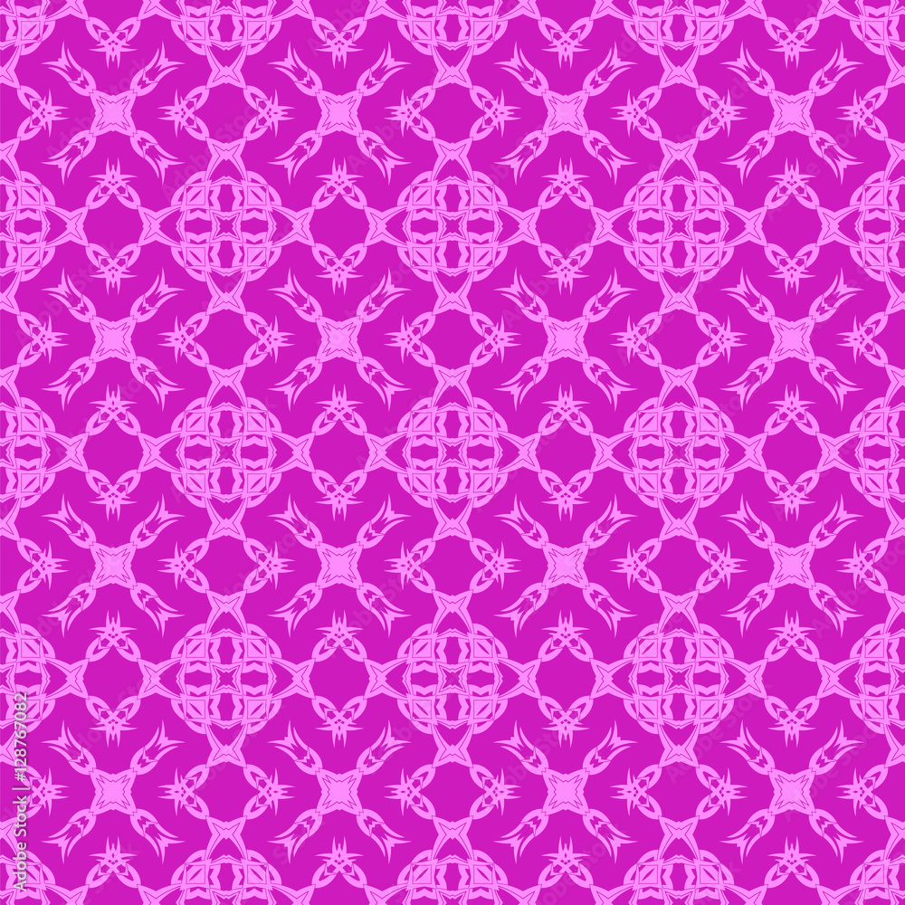 Pink Ornamental Seamless Line Pattern. Endless Texture. Oriental Geometric Ornament Pink Ornamental Seamless Line Pattern. Endless Texture. Oriental Geometric Ornament