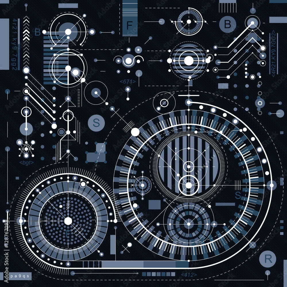 Vector industrial and engineering background, future technical p Vector industrial and engineering background, future technical p