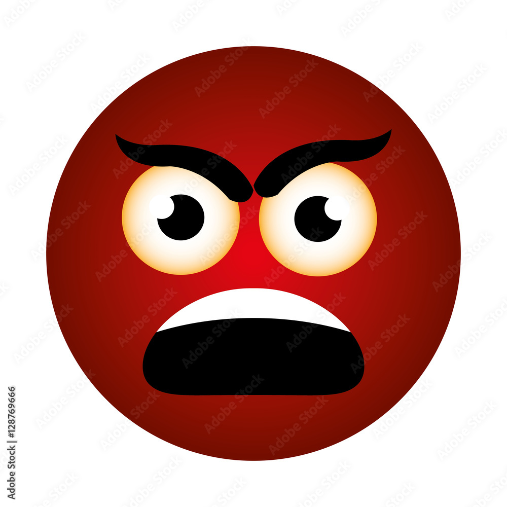 Fototapeta premium emoticon face expression isolated vector illustration design