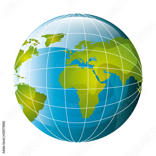 world planet earth map vector illustration design
