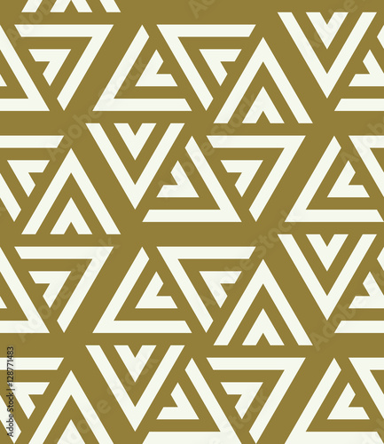 Graphic simple ornamental tile, vector repeated pattern made usi