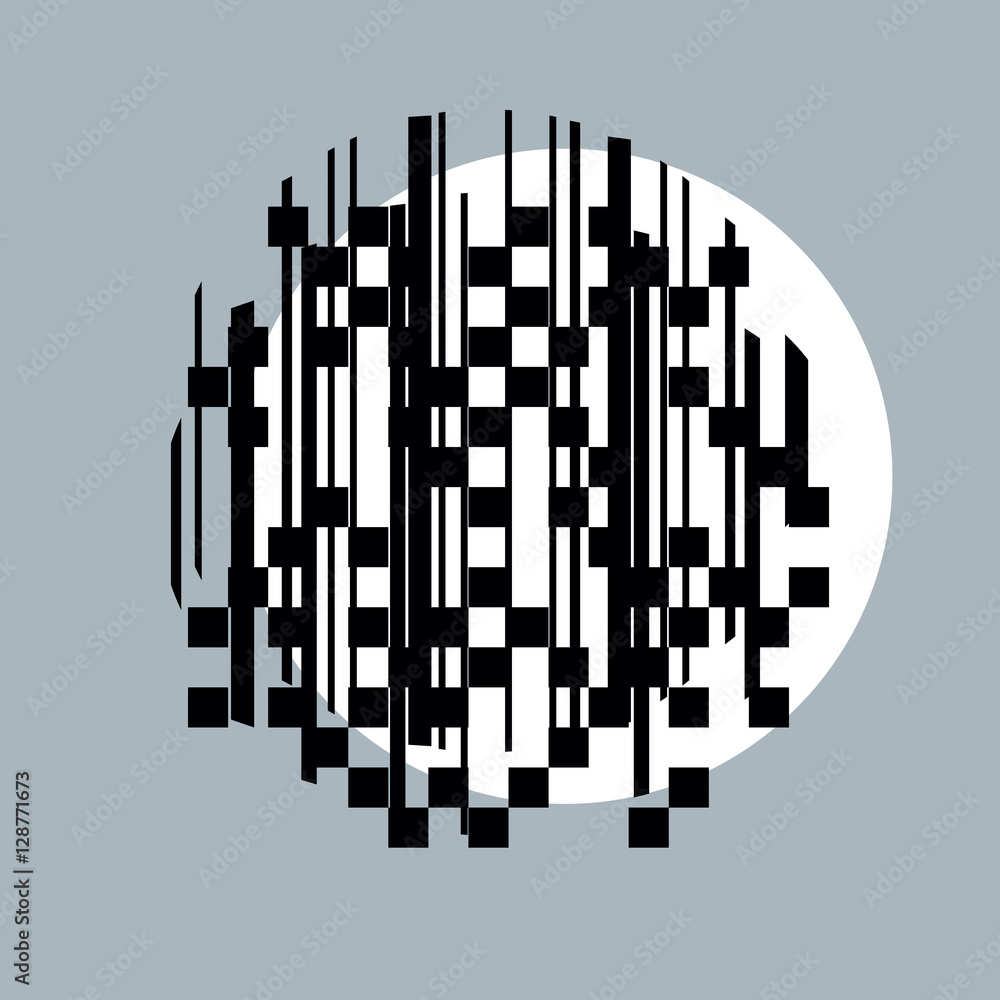 Fototapeta premium Abstract vector background, geometric illustration.