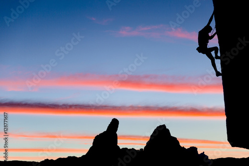 Climber on the edge.