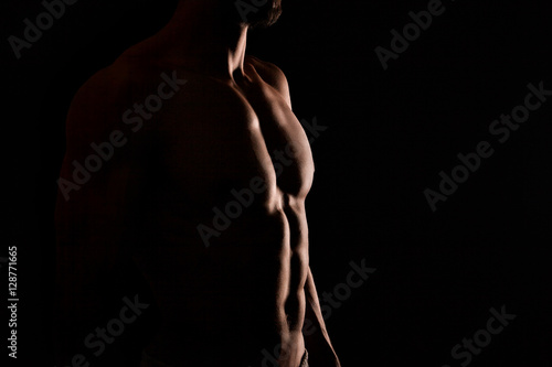 Muscular man body