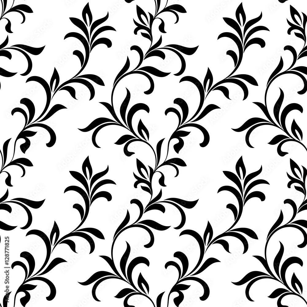 Elegant seamless pattern with classic tracery on a white background Elegant seamless pattern with classic tracery on a white background