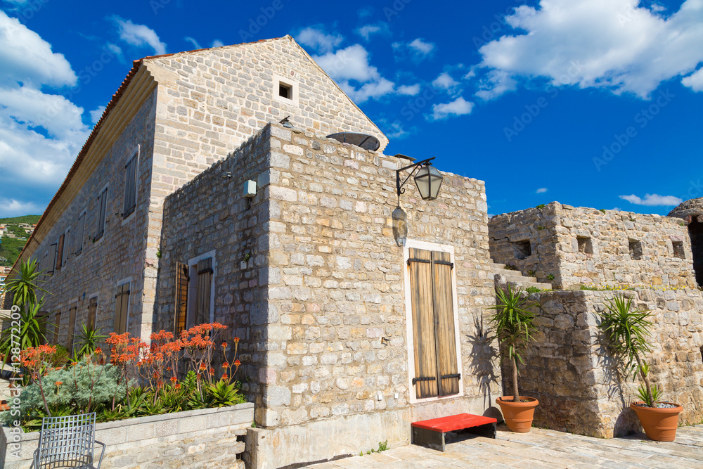 Citadel in old town in Budva