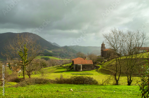 countryside landscape at navarre, spain