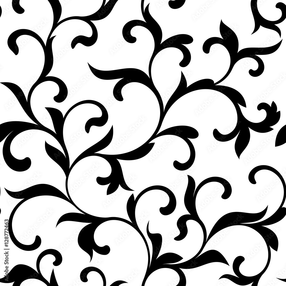 Classic seamless pattern with tracery on a white background. Vintage style Classic seamless pattern with tracery on a white background. Vintage style