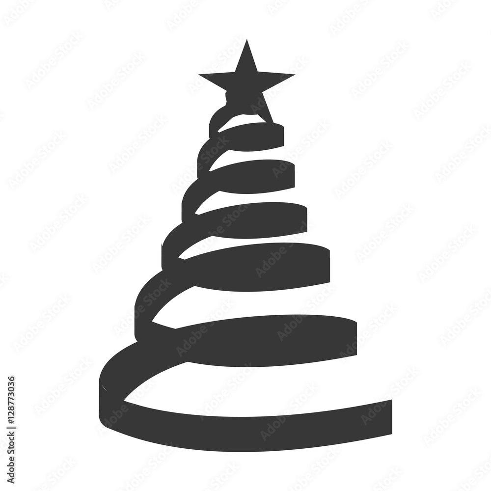 merry christmas tree celebration vector illustration design merry christmas tree celebration vector illustration design