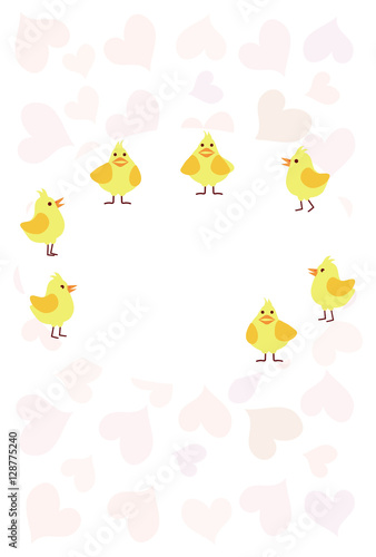 可愛いひよこのイラストのグリーティングカード Stock Illustration Adobe Stock 可愛いひよこのイラストのグリーティングカード Stock Illustration Adobe Stock