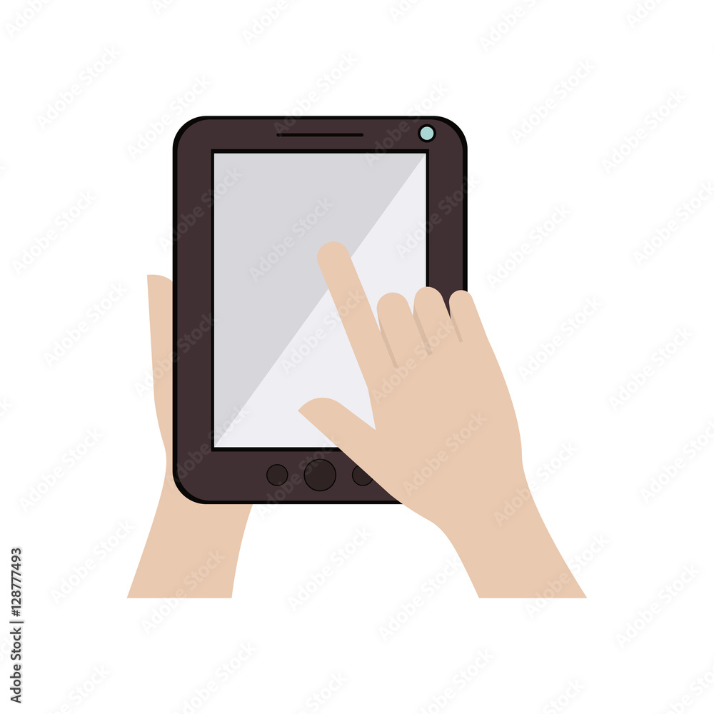 Tablet icon. Device gadget technology and electronic theme. Isolated design. Vector illustration Tablet icon. Device gadget technology and electronic theme. Isolated design. Vector illustration