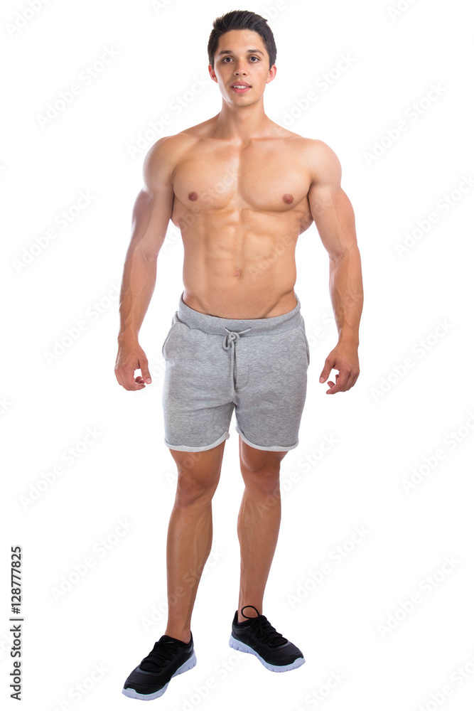 Bodybuilder Fitness Bodybuilding Muskeln Body Building stehen Ga Bodybuilder Fitness Bodybuilding Muskeln Body Building stehen Ga