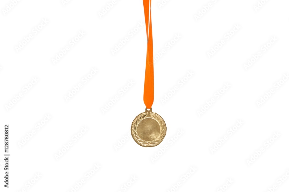 Gold medal on white background Gold medal on white background