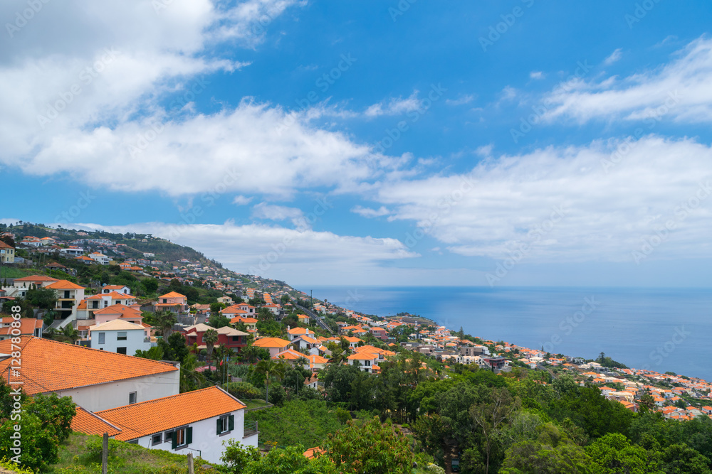 Panorama and streets of Funchal, Madeira island, Portugal, Europe