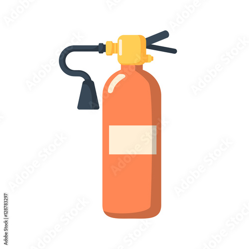 Fire extinguisher icon cartoon style.