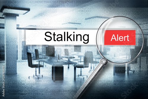 reading stalking browser search security alert 3D Illustration photo