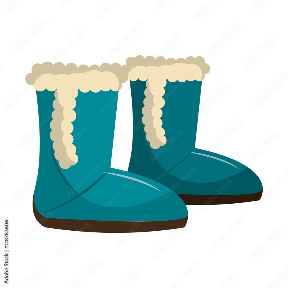 Vecteur Stock winter boots shoes icon vector illustration design | Adobe  Stock
