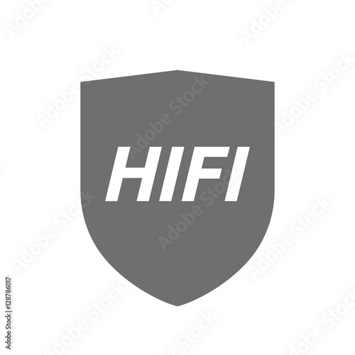 Isolated shield with    the text HIFI