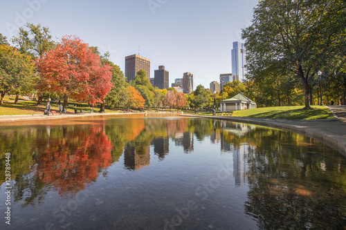 The '' Boston Common '', the oldest public park in the United States located in the heart of Boston, Boston, New England  , USA, Stati Uniti, United States of America, Usa