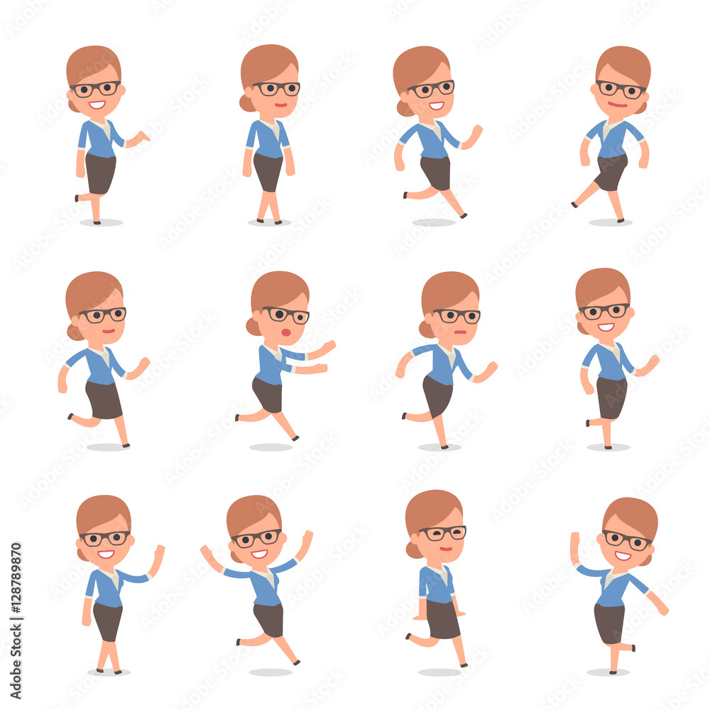 Teacher Girl Character making Presentation for using in Design Teacher Girl Character making Presentation for using in Design