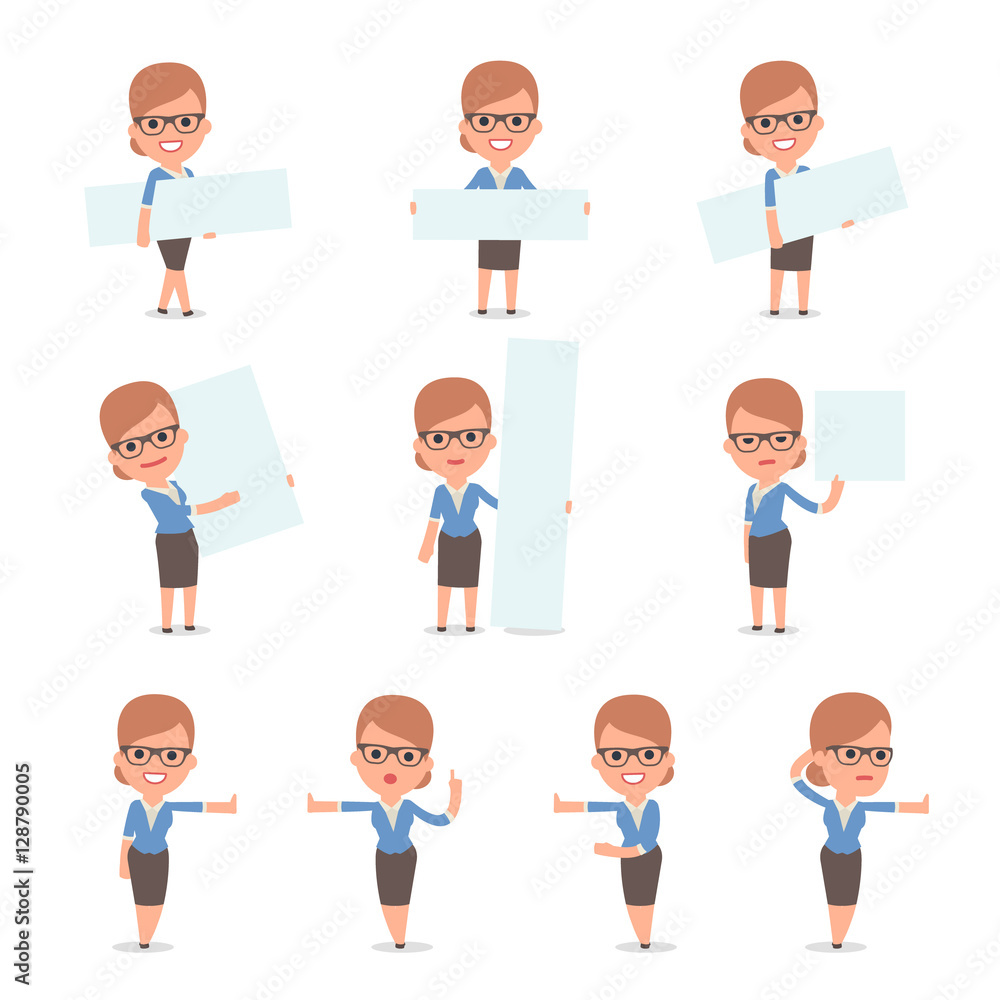 Teacher Girl Character making Presentation for using in Design Teacher Girl Character making Presentation for using in Design