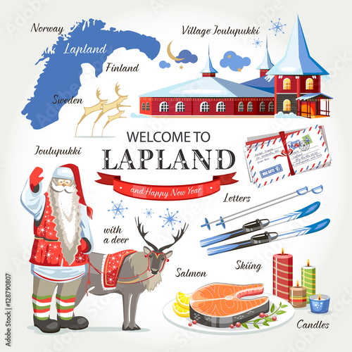 welcome to Lapland Santa christmas set